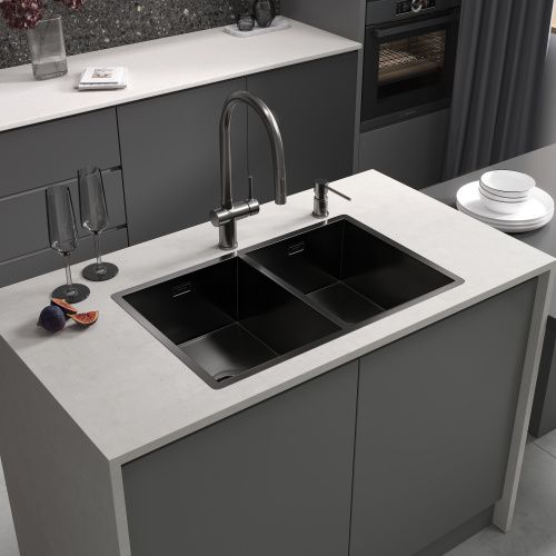 Смеситель для кухни Reflexion Lago RX9904BL на мойку черный - фото 3