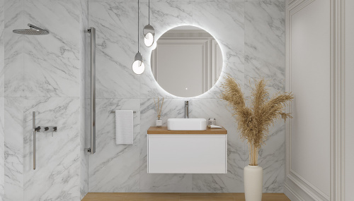 Столешница Velvex KLAUFS st.KLA.90 дуб французский 89х45х4 накладная цвет шатанэ - фото 5