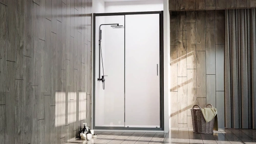 Душевая дверь Veconi Vianno VN72B-110-01-C4 110х190 стекло прозрачное профиль черный - фото 2