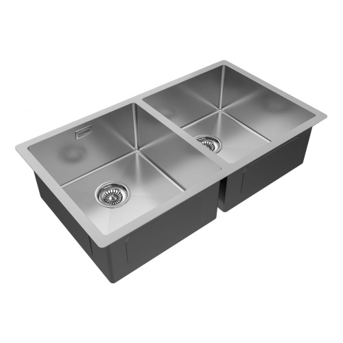 Кухонная мойка Paulmark GERBERG 78/2 UNI PM237844-BS 35х39 цвет брашированная нержавеющая сталь поверхность матовая - фото 2