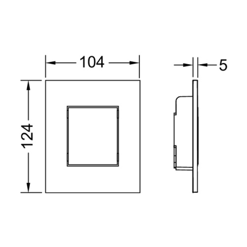 Панель смыва механическая Tece TECEnow 9242402 цвет хром - фото 2