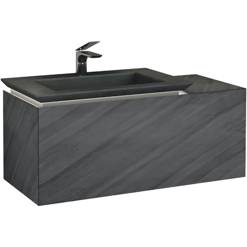 Тумба под раковину Jorno INCLINE Inc.01.90/P/Bet/JR 46х46х90 подвесная цвет серый