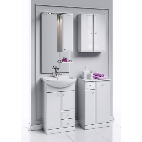 Шкаф Aqwella Y Ba.04.03 50х18х69 подвесной цвет белый - фото 2