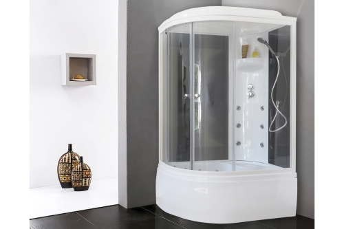 Душевая кабина Royal Bath ВК RB8120BK3-BT-R 120х80 асимметричная с крышей ориентация правая - фото 2