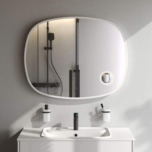 Зеркало в ванную Am.Pm Func M8FMOX1003SA 100х80 цвет серый - фото 3