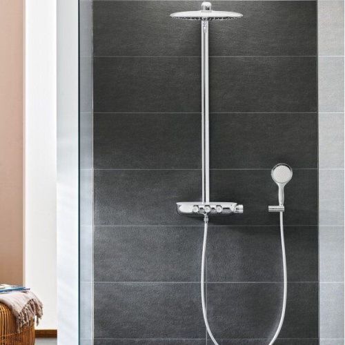 Душевая стойка Grohe Rainshower Smart Control 26250LS0 настенная цвет хром с термостатом - фото 3