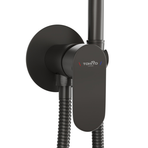 Гигиенический душ со смесителем Tokito FURO TOK-FUR-1016GM вороненая сталь - фото 3