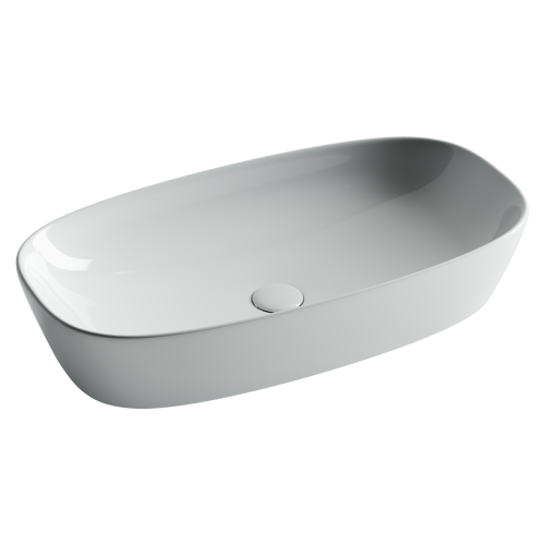 Раковина из сантехнического фарфора Ceramica Nova ELEMENT CN5040 70х40 накладная цвет белый без отверстий под смеситель - фото 4