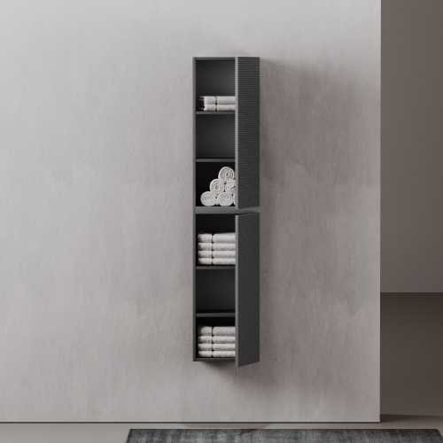 Шкаф-пенал Sancos FOLK PFL35GS 35х35х165 подвесной цвет серый - фото 4