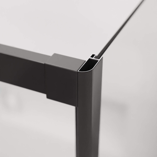 Душевой уголок RGW Leipzig 34124180-014 100х80 стекло прозрачное профиль черный без поддона - фото 4