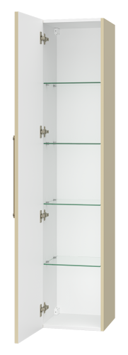 Шкаф-пенал Brevita Alicante ALI-05035-03 35х34х165 подвесной цвет коричневый - фото 4