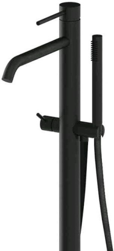 Смеситель для ванны с душем Paffoni Light LIG032NO напольный черный - фото 2