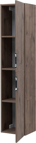 Шкаф-пенал Aquanet Алвита New 00334189 35х31х158 подвесной цвет коричневый - фото 5