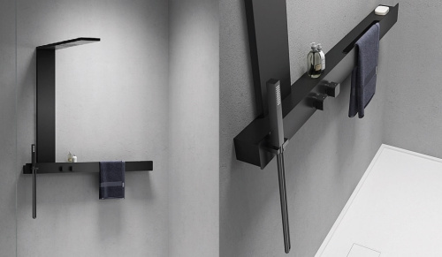 Душевая панель Cerutti SPA CT9660 прямоугольная настенная - фото 4