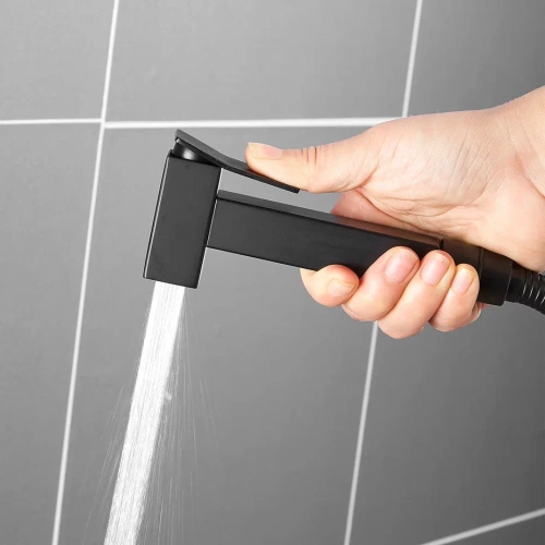 Гигиенический душ со смесителем Shevanik S127H черный - фото 5