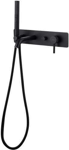 Смеситель для ванны с душем Allen Brau Priority 5.31006-31 встраиваемый в стену черный - фото 2