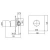 Комплект смесителей Bossini CUBE Z00008.030+Z00007 хром