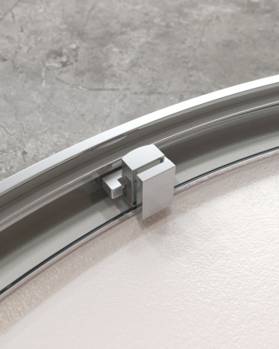 Душевой уголок Cezares MOLVENO MOLVENO-R-1-90-C-Cr-IV 90х90 стекло прозрачное профиль хром глянцевый без поддона - фото 4