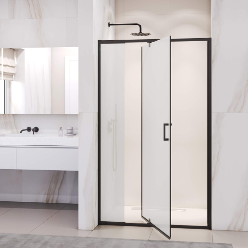 Душевая дверь RGW Passage 350800890-24 90х195 стекло матовое профиль черный - фото 2