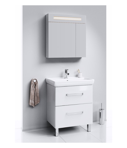 Зеркало-шкаф Aqwella Y Neo.04.07 70х15х76 подвесной цвет белый - фото 3