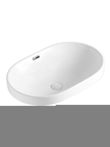 Раковина из сантехнического фарфора Orange B05-600W 60х40 встраиваемая цвет белый - фото 2
