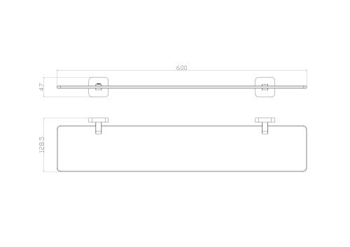 Полка для ванной комнаты Wonzon & Woghand Still WW-6627 - фото 2
