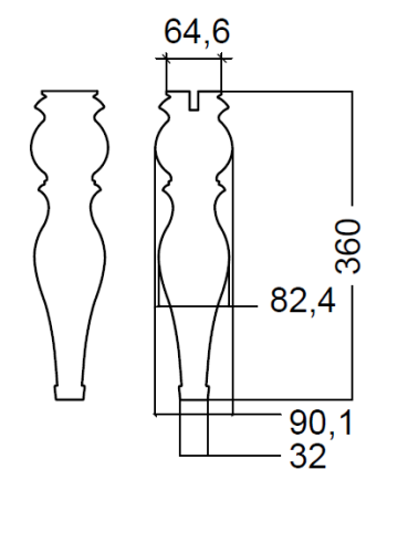 Ножки для мебели Armadi Art NeoArt 882-W - фото 2