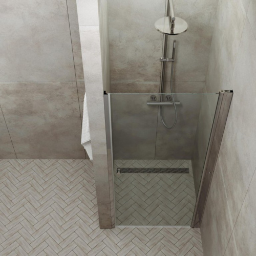 Душевая дверь Тритон Уно Щ0000036858 90х185 стекло прозрачное профиль хром - фото 5