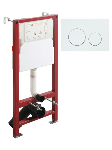 Инсталляция для унитаза с клавишей смыва Agger ACC500+APB0188 - фото 2