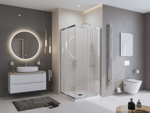 Душевой поддон BelBagno UNO TRAY-MR-UNO-A-90-35-W-NO 90х90 искусственный мрамор белый - фото 4