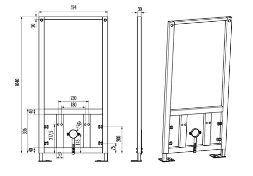 Инсталляция для биде Creavit GBM500.01 - фото 2