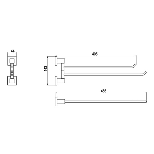 Полотенцедержатель Timo Selene 10059/00 - фото 2