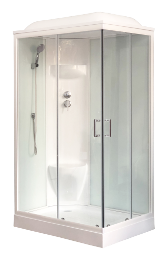 Душевая кабина Royal Bath НР RB8120HP6-WT-L 120х80 прямоугольная с крышей ориентация левая