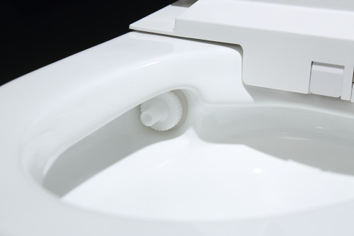 Электронный унитаз-биде напольный Timo TE-721 белый с сиденьем микролифт безободковый каскадный смыв - фото 3