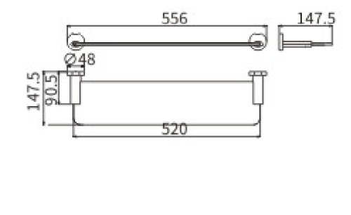 Полка CeramaLux Loft 53911 - фото 2