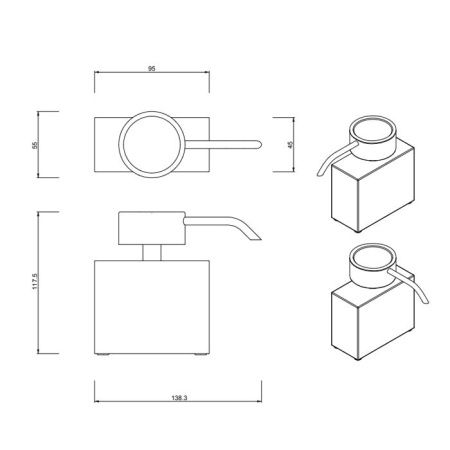 Дозатор Decor Walther Porzellan 852141
