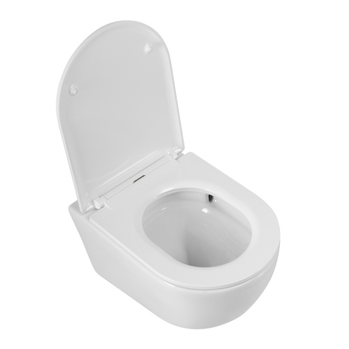 Чаша унитаза подвесная Cezares RELAX CZR-3806-53-TH-TOR/SC цвет белый без сиденья безободковая смыв торнадо - фото 2