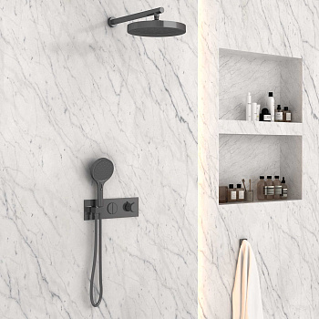 Душевая система Vincea VSFW-422TI2GM встраиваемая в стену с термостатом