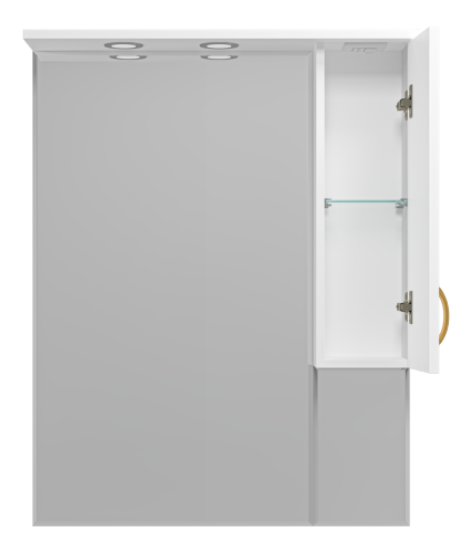 Зеркало-шкаф Misty Амбра П-Амб0280-0322ЯП 78х18х100 подвесной - фото 3