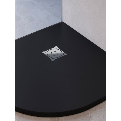 Душевой поддон RGW Stone Tray 16153099-02 90х90 искусственный камень серый без ножек - фото 4