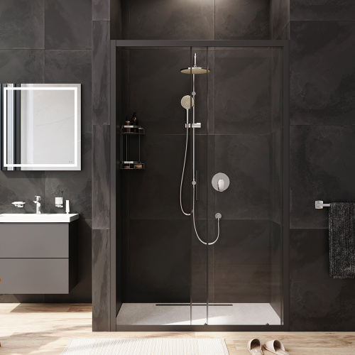 Душевая дверь Am.Pm Gem W90G-120-1-195BT 120х195 стекло прозрачное профиль черный - фото 4