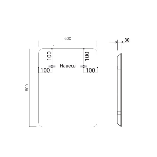 Зеркало в ванную Vincea VLM-3VC600B 60х80 цвет черный - фото 5