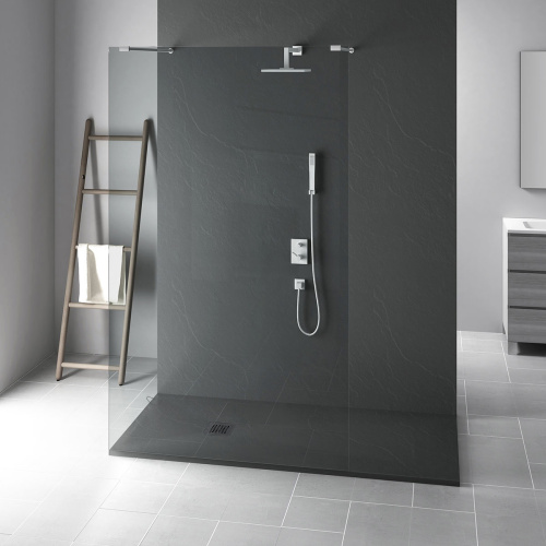 Душевой поддон Vincea H25 VST-4SR1010A 100х100 искусственный камень антрацит - фото 2