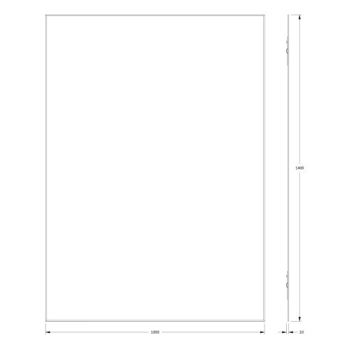 Зеркало в ванную Evoform Standard BY 0252 100х140 цвет хром - фото 2