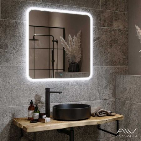 Зеркало с подсветкой Alavann Anna ALV0019001 80х80 подвесное