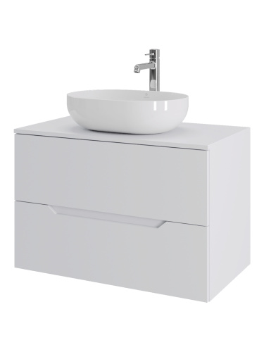 Тумба с раковиной Orange Line Li-80TuwMDF+B05-480W 81х46х68 - фото 2