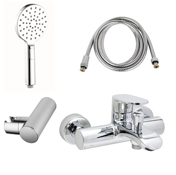 Смеситель для душа AQG Beta 01BE2410CR настенный хром