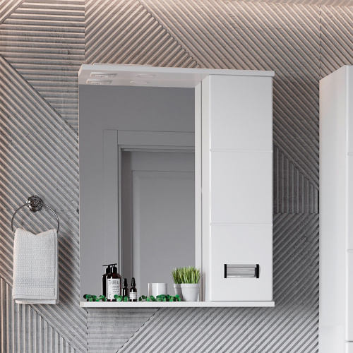 Зеркало-шкаф Onika Балтика 205816 58х16х71 подвесной цвет белый - фото 2