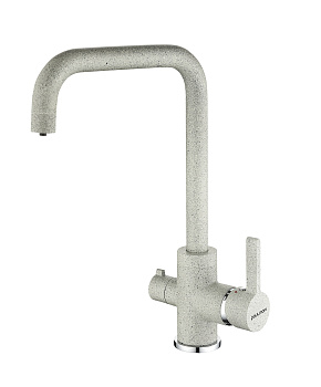 Смеситель для кухни Paulmark LOGAS Lo213021-310 на раковину серый