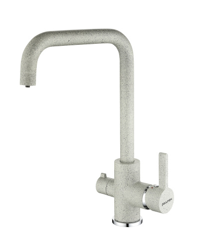 Смеситель для кухни Paulmark LOGAS Lo213021-310 на раковину серый